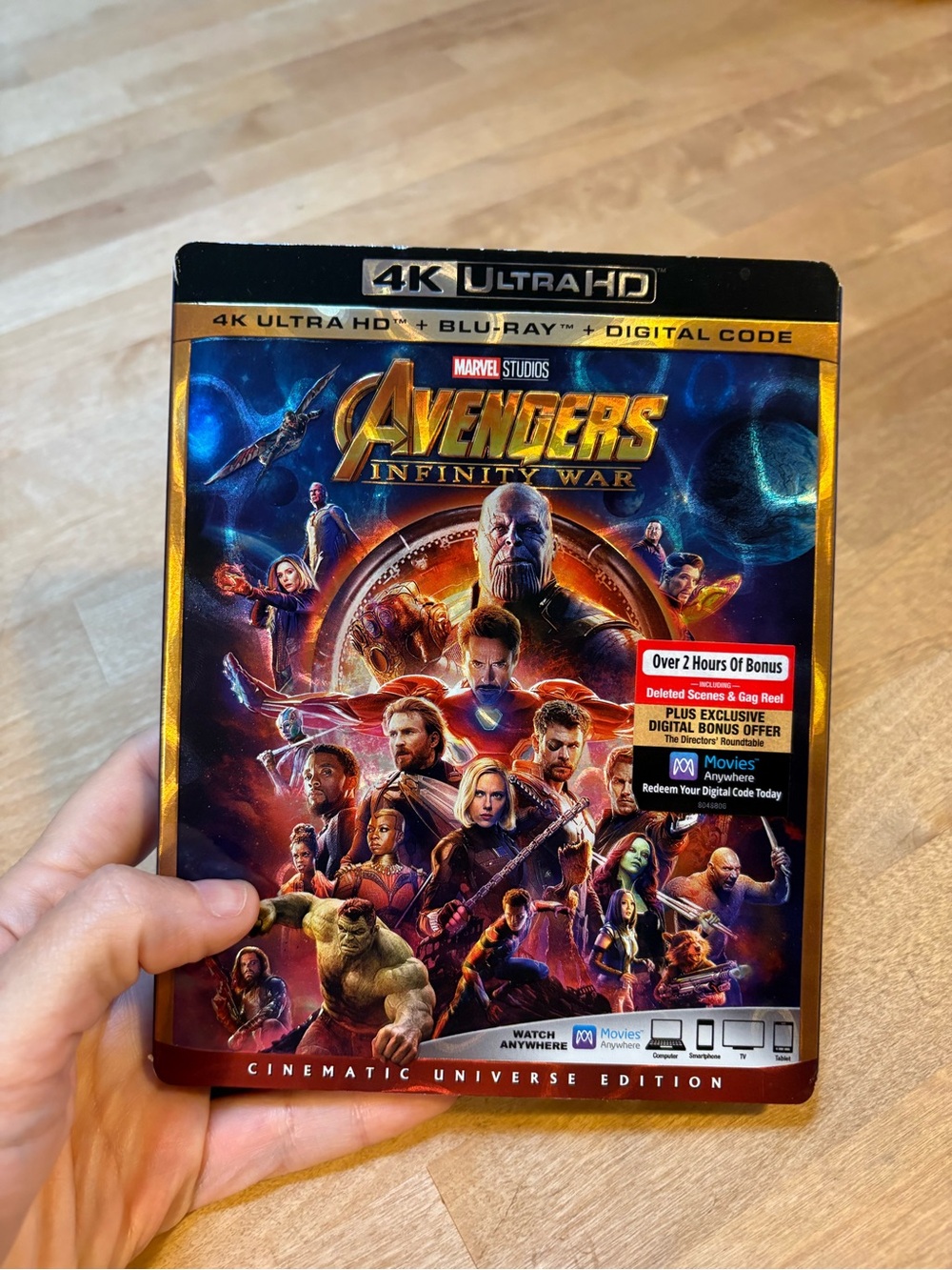 Marvel Avengers Infinity War 4K Ultra HD & Blu Ray